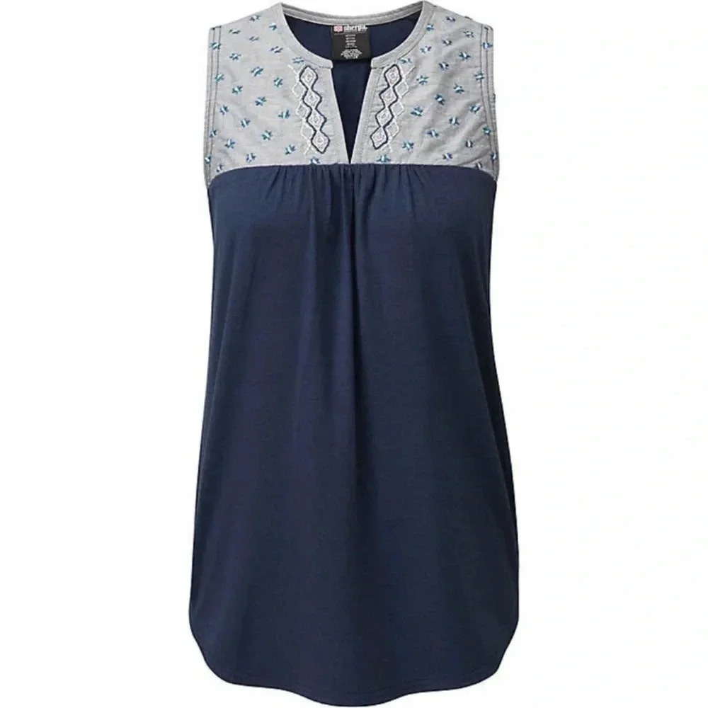 Sherpa Adventure Gear Maya Embroidery Sleeveless Top Medium